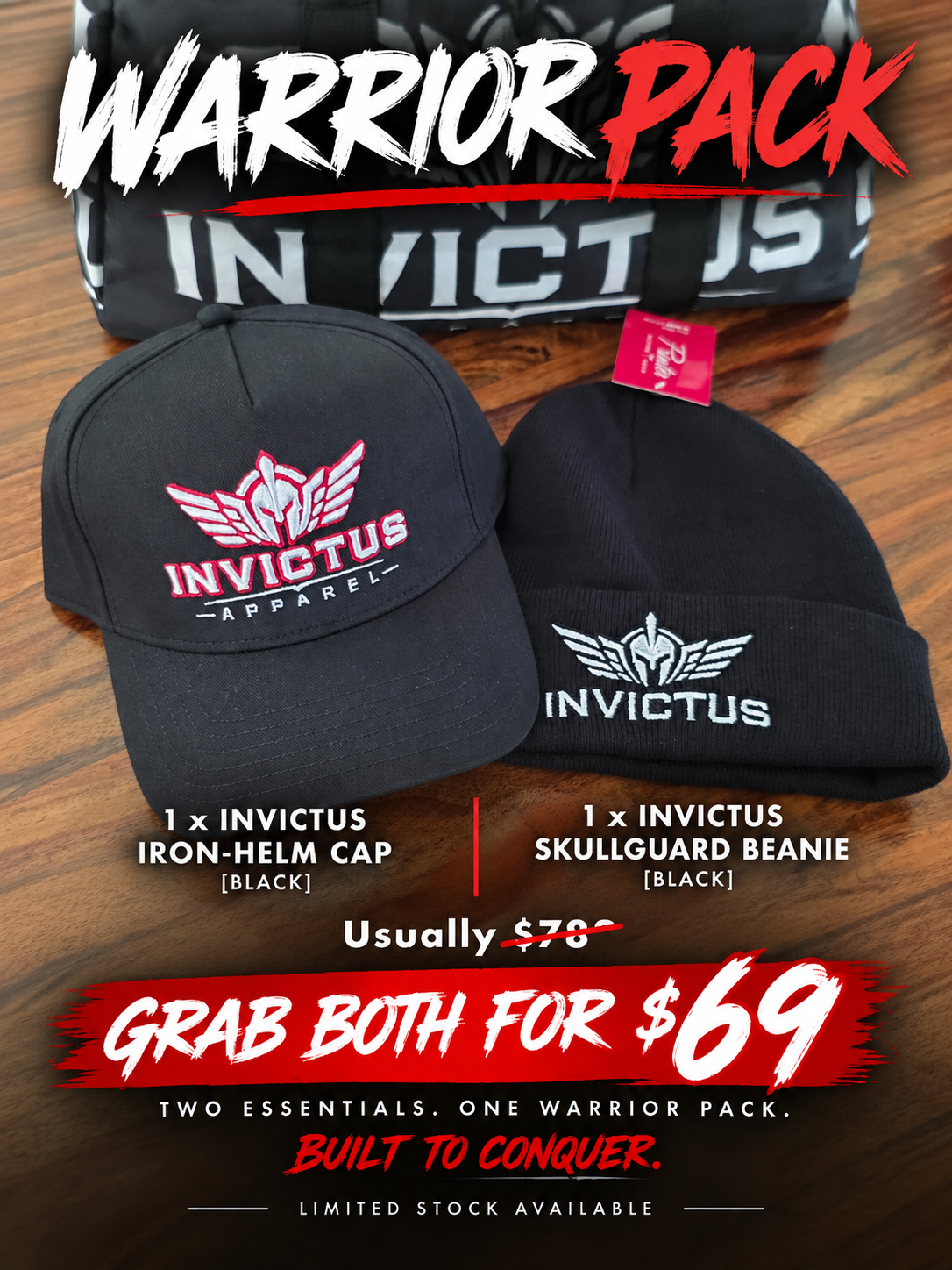 INVICTUS WARRIOR Pack - Black